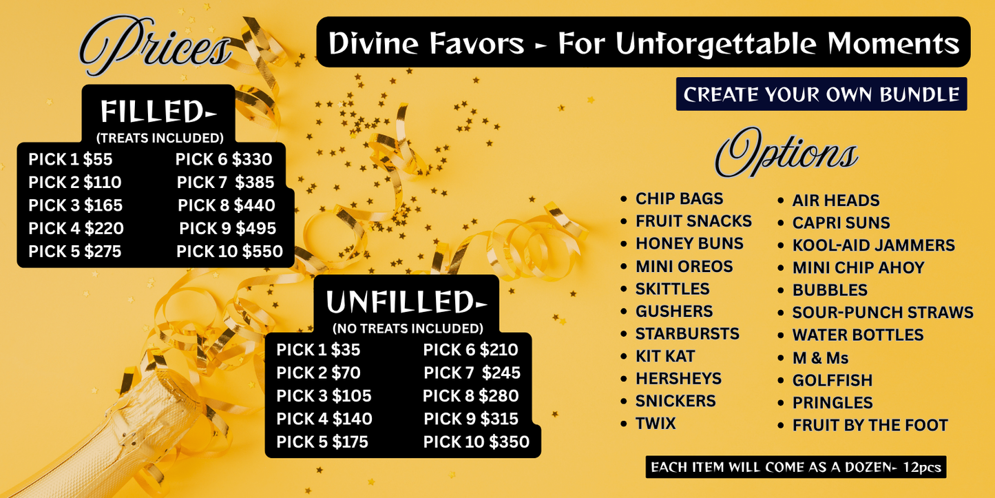 Party Pop Pack™ – Custom Party Favors