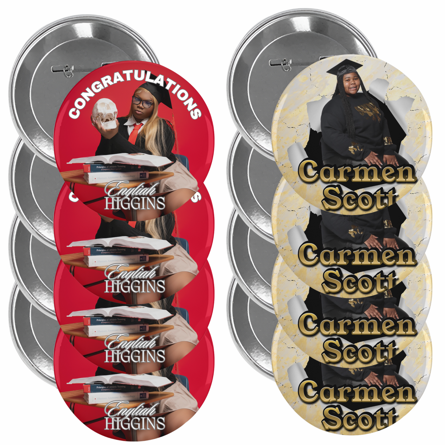 GradPop™ Custom 2.25in Graduation Button – Personalized with Photo & Message