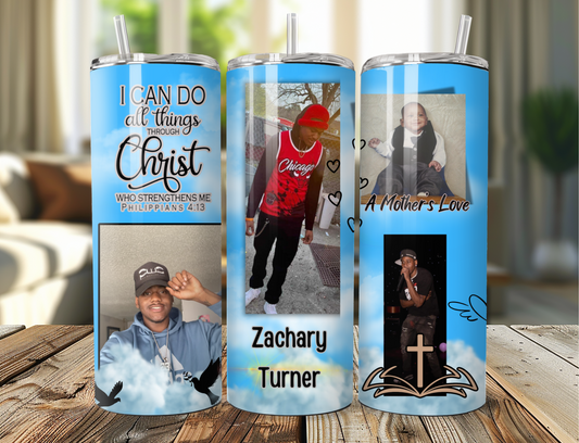 Editable Canva Memorial Tumbler Template – "A Mother’s Love"