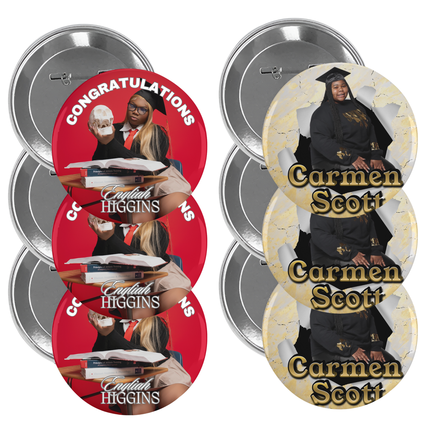 GradPop™ Custom 2.25in Graduation Button – Personalized with Photo & Message